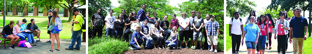Students around campus.