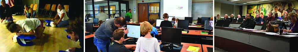EMS, Kids in College, and Corporate Training Center.