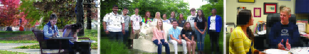 Students around campus.