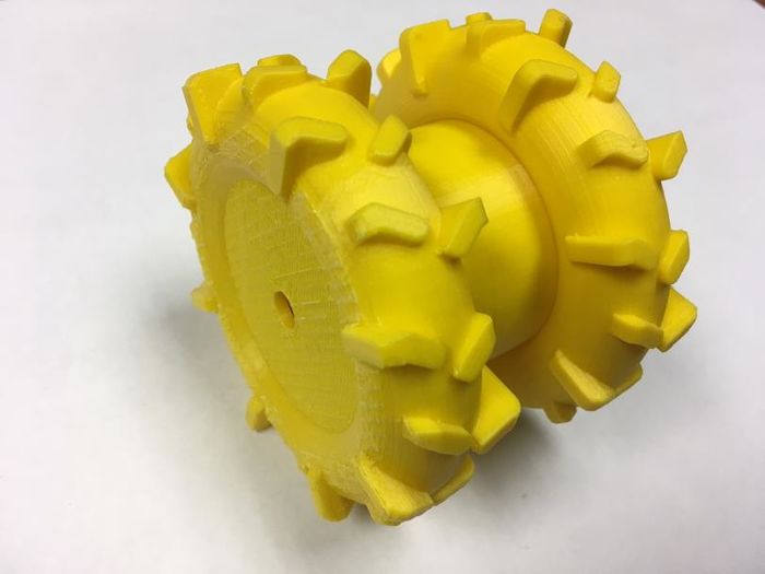yellow 3-D printed pencil sharpener