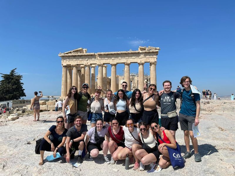 The group at the Parthenon. 