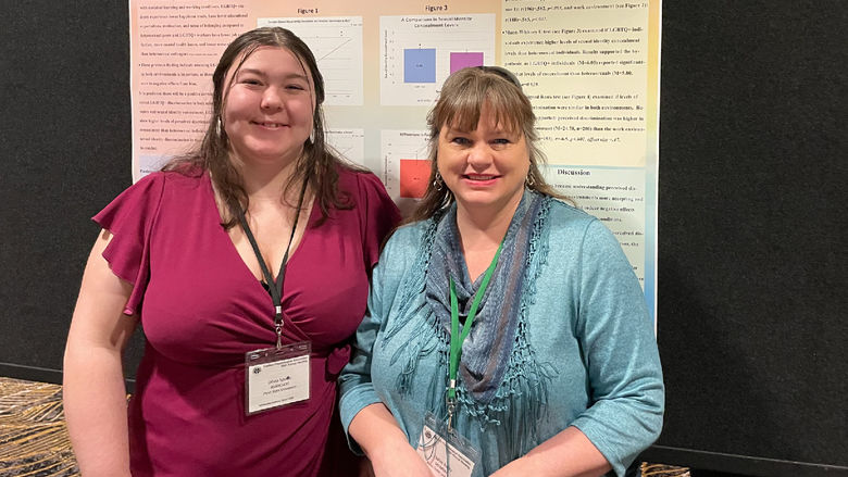 Students present at the Eastern Psychological Association conference.