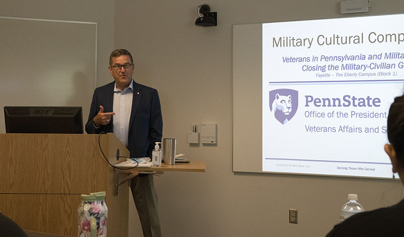 Eugene McFeely facilitates the Veterans Ally Program