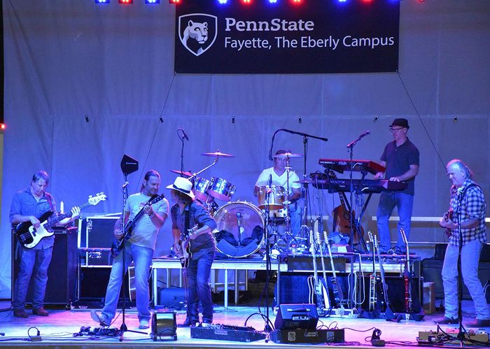 On the Border – The Ultimate Eagles Tribute on stage at Penn State Fayette.