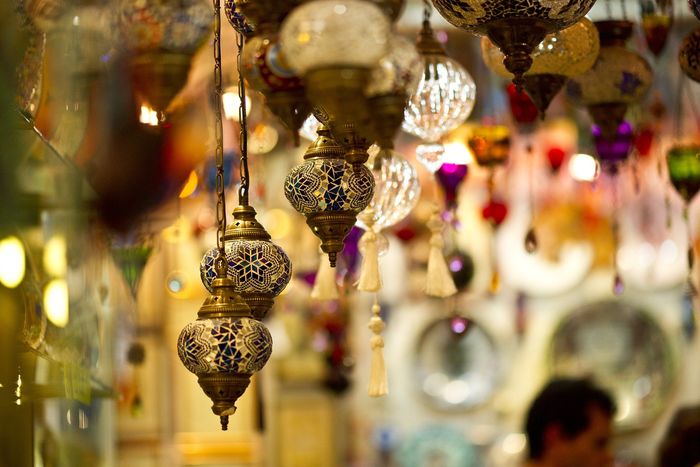 Lamps at the Grand Bazaar.