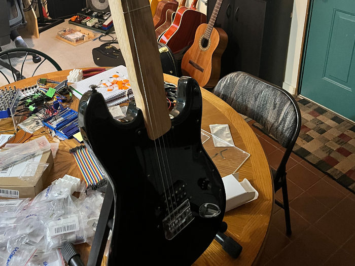 Fike's guitar aid prototype.