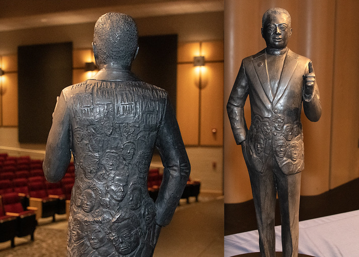 On Nov. 4, Bagwell visited campus for a presentation of her small-scale design of the life-sized bronze sculpture of Lawson