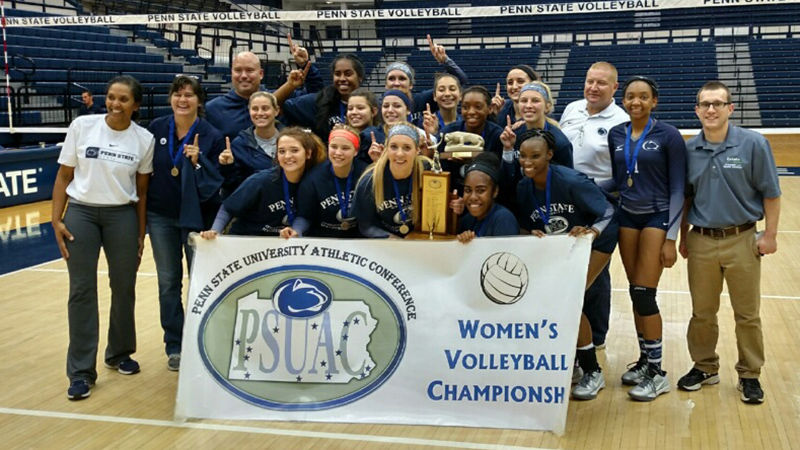 Lady Roaring Lions win the PSUAC Championship.