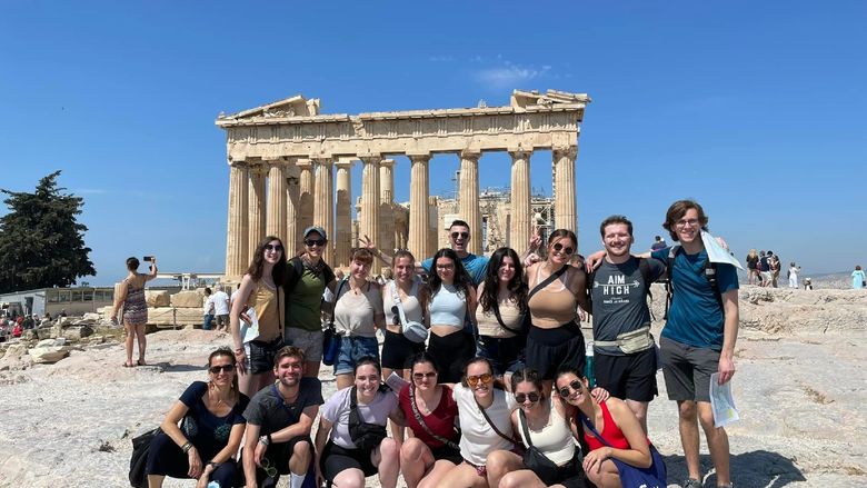 The group at the Parthenon. 