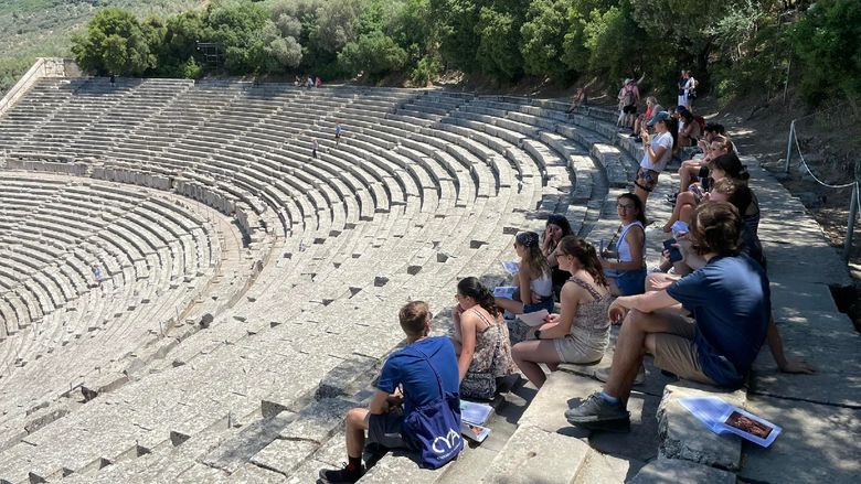 The group visited Epidaurus (5th BCE), one of the best preserved amphitheaters from antiquity in the world.