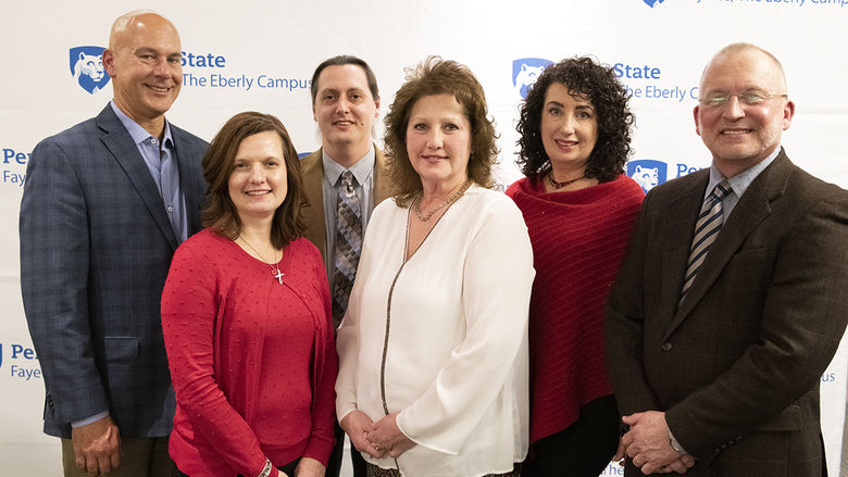 From left to right: Pennsylvania State Senator Pat Stefano, Pamela Pologruto, Nathaniel Bohna, Sherry Scully, Lori Omatick, and Charles Patrick