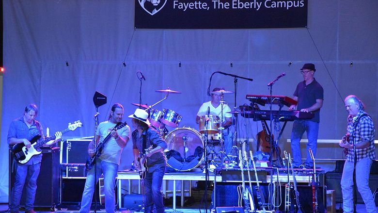 On the Border – The Ultimate Eagles Tribute on stage at Penn State Fayette.