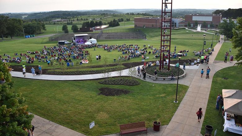 On the Border – The Ultimate Eagles Tribute band plays for a crowd at Penn State Fayette.
