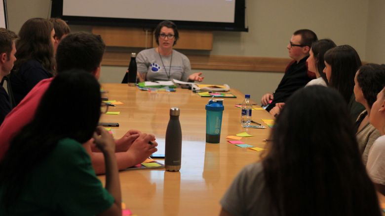 Penn State students participate in Pride Group discussions from other Penn State campuses