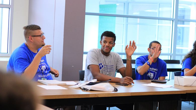 Penn State students participate in large and small leadership educational sessions