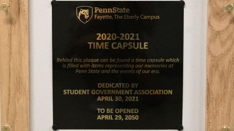 2020–21 Time Capsule Dedication Plaque