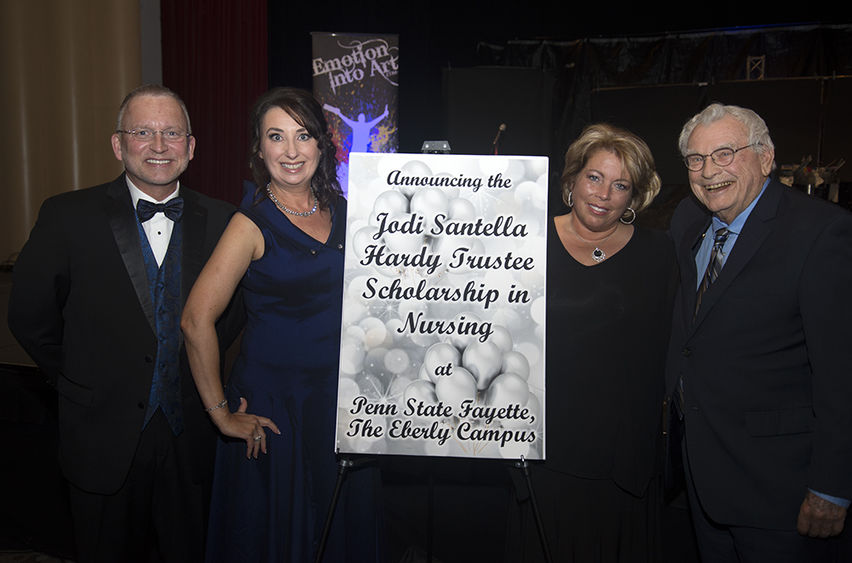 From left, Dr. Charles Patrick, Lori Omatick, Jodi Santella Hardy, and Joe Hardy