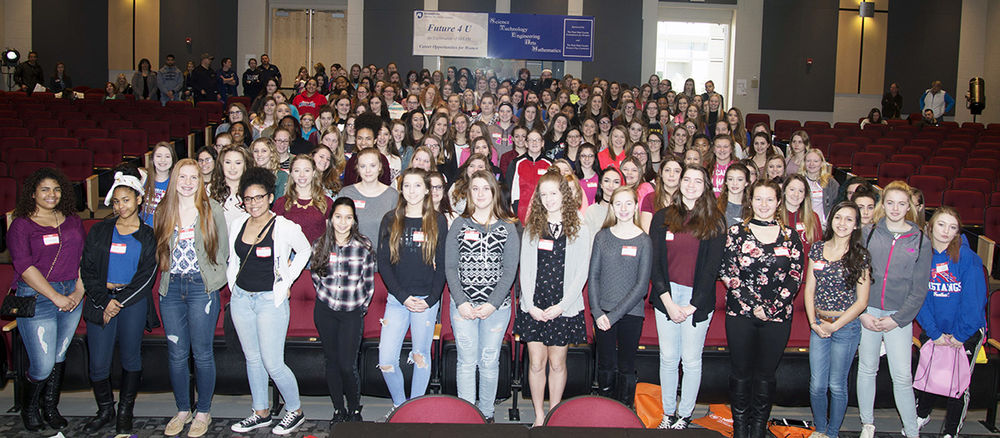 Nearly 200 young women from Uniontown, Laurel Highlands, Connellsville, and Albert Gallatin high schools attended Future4U: An Exploration of STEAM Career Opportunities for Women March 8 at Penn State Fayette, The Eberly Campus.