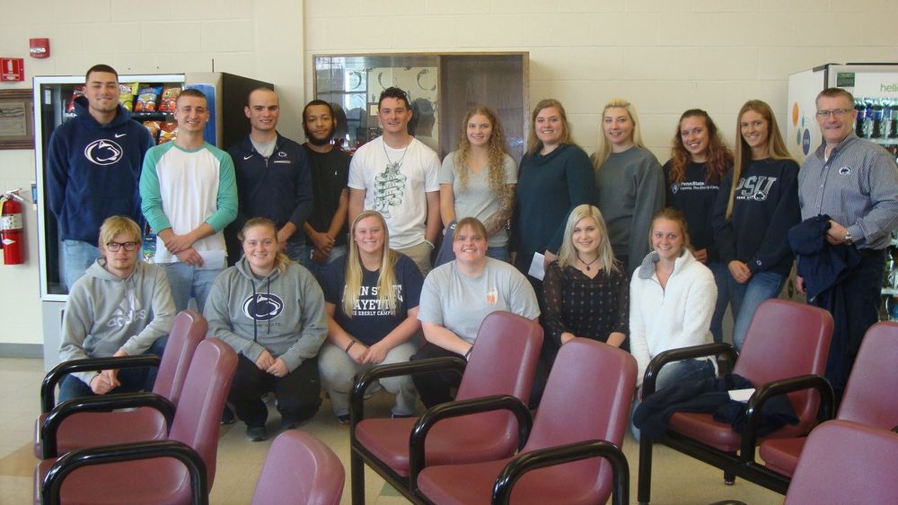 Penn State Fayette students tour Fayette State Correctional Institution for tours and conversations with inmates.