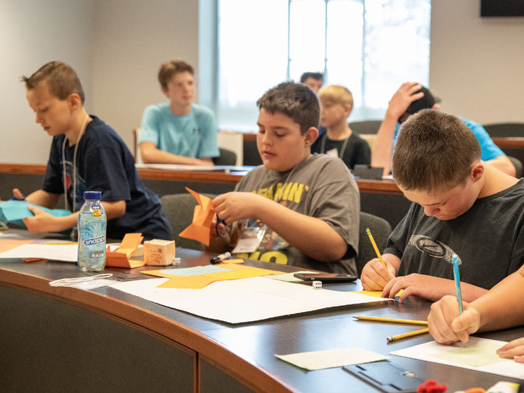 Penn State Fayette’s youth summer camp students.