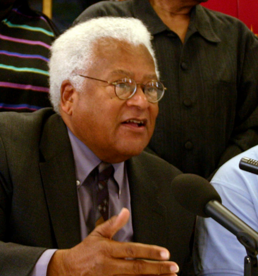 Rev. James Lawson speaks in Nashville, Tennessee.