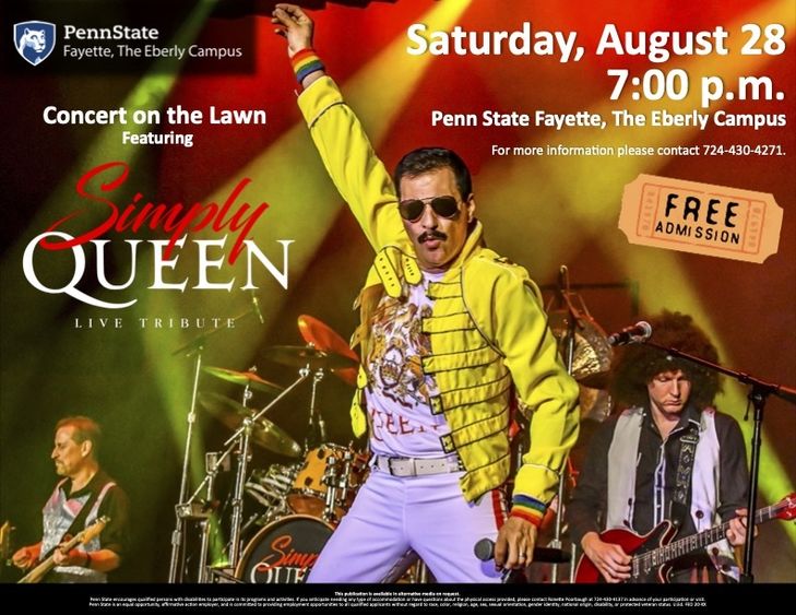 Simply Queen August 28 at 7:00 p.m.