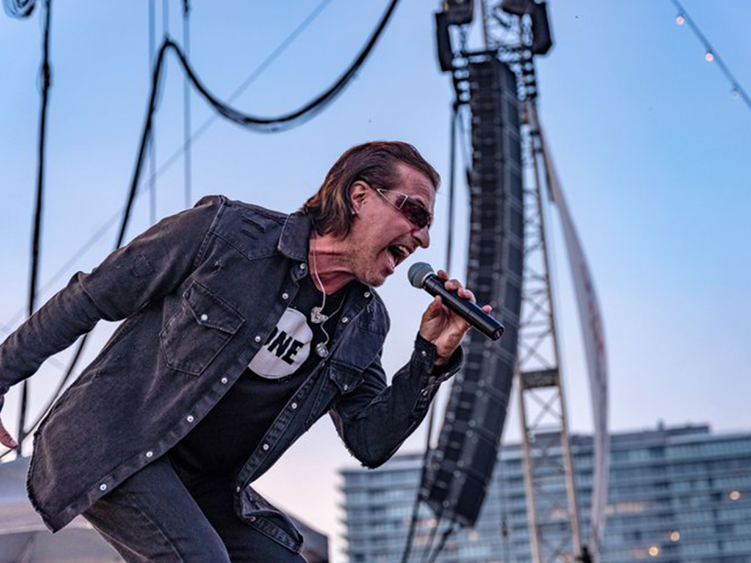 Unforgettable Fire performing on stage